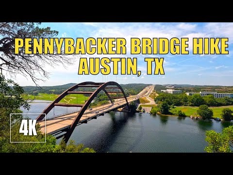 Walking AUSTIN, TX Pennybacker Bridge Overlook | Scenic Daytime Hike in 4K