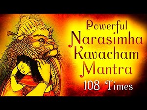 Powerful Narasimha Kavacham Mantra - Ugram Veeram Maha Vishnum 108 Time | Narasimha Mantra Stotra