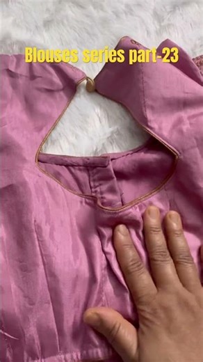 ## Blouses series part 23##Simple neck designes##