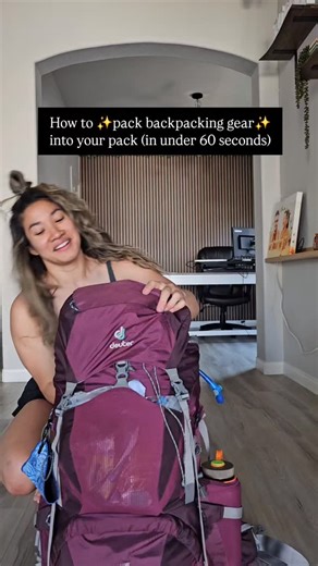 Molly | Hiking + Camping + Adventure Travel on Instagram: "The way you pack your backpacking gear into you backpack can literally MAKE OR BREAK you experience! Trust ya girl, I learned the hard way my first time...🥲 -- 🎒 Efficiently packing your backpack will distribute the weight of the pack effectively and keep you from swaying as you hike! -- 📌 Save this for your next backpacking trip! -- 👀 Where's your dream backpacking destination?! backpacking tips | how to backpack | backpacking gear 