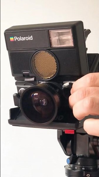 Using weird lenses on a Polaroid camera
