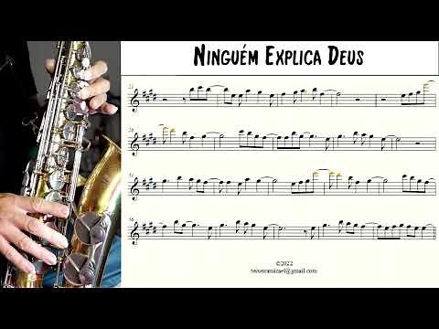 Ninguém Explica Deus - Partitura - Sax Alto