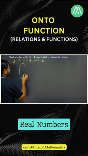 ONTO Functions | Relations & Functions | Class 12 Maths | Lecture 7 | Sunder Sir