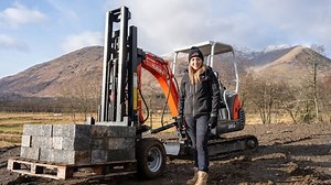 The digger girl shares excavator forklift experience
