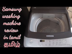 samsung 6.5kg fully automatic washing machine review || how to install washing machine in tamil