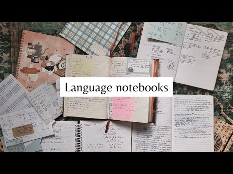 Rambling + Language notebooks flip through