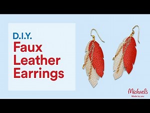 DIY Cricut Faux Leather Earrings | Jewelry Making | Michaels