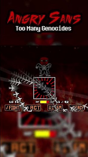Sans is getting angy #undertale #undertalefangame #sans #undertaleau #shorts