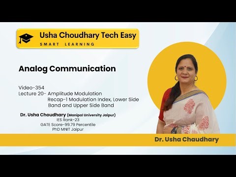 Video # 354- Analog Communication - Revision-1- Modulation Index, LSB and USB, Phase Calculation