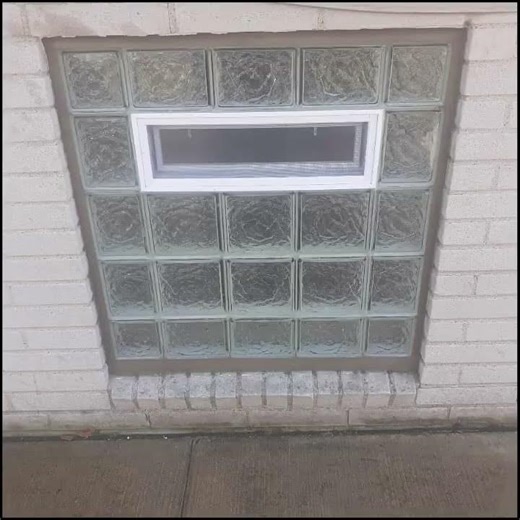 Glass Block Windows #construction #glassblock