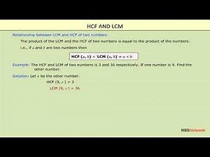 Relationship Between LCM AND HCF of Two Numbers Video Lecture | Crash Course for UAE Grade 6