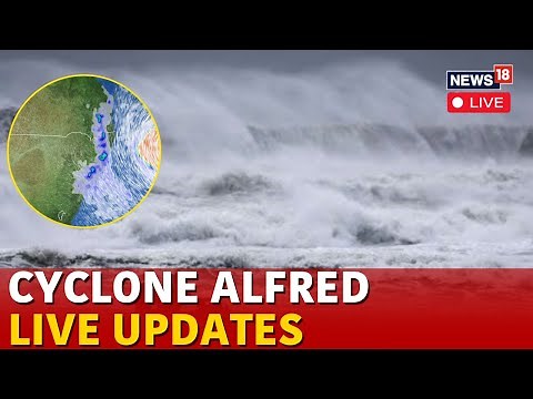 Cyclone Alfred LIVE | Cyclone Alfred Landfall | Cyclone Alfred Wreaks Havoc in Brisbane l | N18G