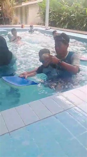 Sunday morning routine: swimming lessons