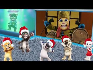 Talking Tom in Funny Cinema Finger Family | Nursery Rhymes For Children