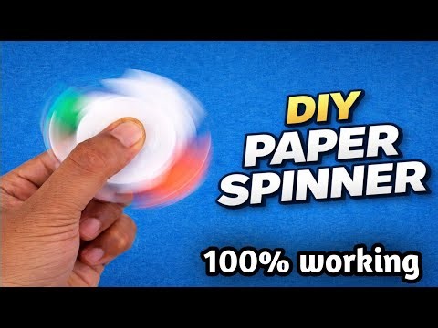 👉 SPINNER WITH PAPER 🪀 | how to make a paper spinner