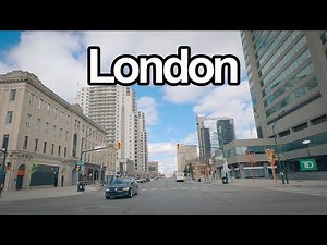 Exploring The Heart of London, Ontario, Canada Downtown Drive in (April)