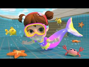 Swim with the Little Mermaid | Lalafun Nursery Rhymes & Kids Songs