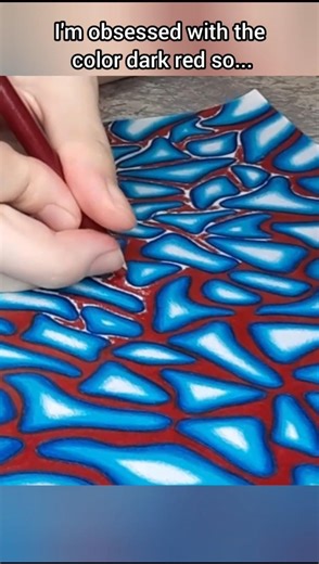 Abstract Art Challenge: New Color Combo Unlocked! ✏🎨💙❤