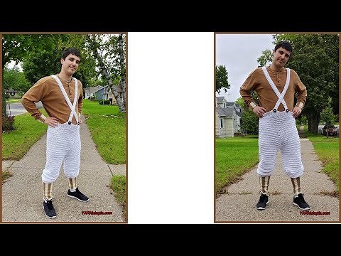 How to Crochet Tutorial: DIY Adult Sized Knickers Pants with Suspenders by YARNutopia