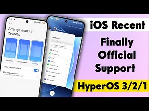 Hyper OS 3 iOS Recent Menu Official | Hyper OS 3 iOS Recent Menu Install | Hyper OS 3 iOS Recent
