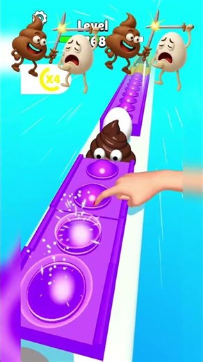 Pop Run 🔥💯 - Satisfying Android Games || #shorts #games #satisfying #cartoon #funnygames