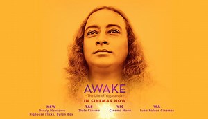 A man's journey. An ancient teaching. AWAKE: The Life of a Yogananda. In cinemas now! | Madman Films