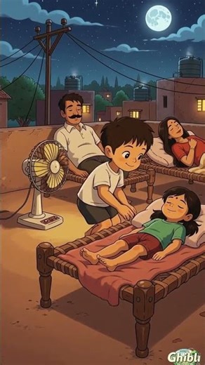 “Power Cut Nights | 90s Nostalgia” #ghiblistyle #studioghibli #animation #ghibli #anime#90snostalgia