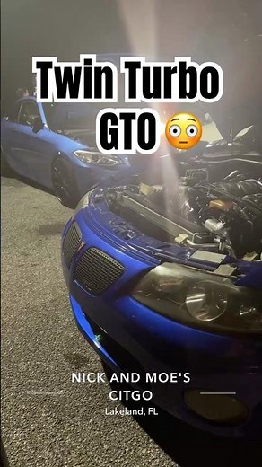 Twin Turbo GTO😳#CarLover #Pontiac #CarMeet