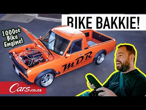 The Bike Bakkie! Honda CBR 1000cc engine in a Nissan 1400 - this thing is mental