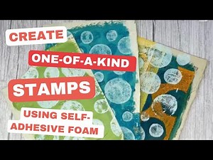 Create collage papers from self-adhesive foam