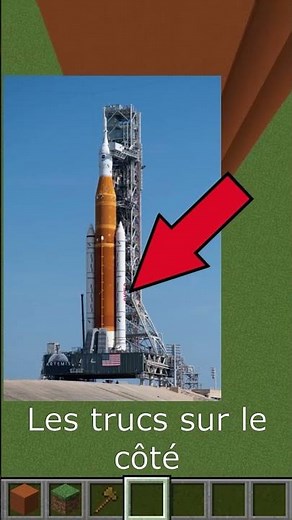 Faire Une FUSEE Dans MINECRAFT !! // Minecraft Short FR