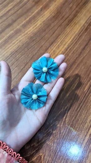 Easy yet beautiful fabric flower for hair accessories & dresses! 🌸✨ #SewingTutorial #FabricFlower
