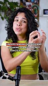 Understanding Spanish ≠ Speaking Spanish #learningspanish #spanishfluency #spanishteacher