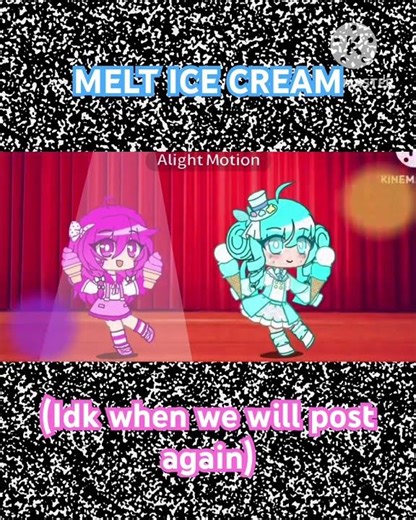 (FLASH WARNING) Melt ice cream #gacha #gachaclub #miku #teto