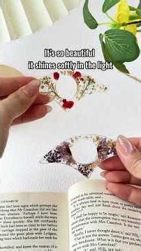 Real Flower, Floral Flower, Book Lover | Personalized Resin Book Page Holder