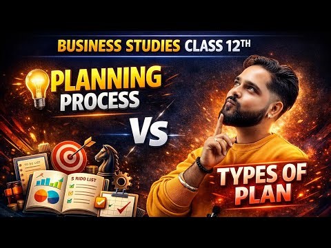 Planning Process and types of plan