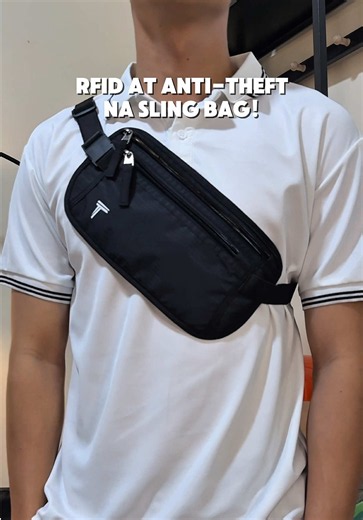 Slim RFID Blocking Sling Bag — Slim, Secure, Waterproof
