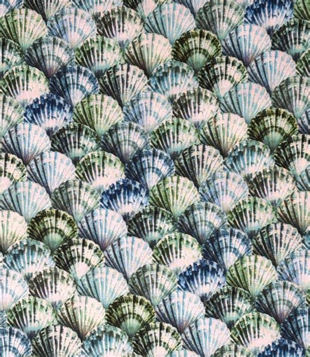 Sea Shells Fabric Yardage: Tides of Color, Hoffman - Etsy