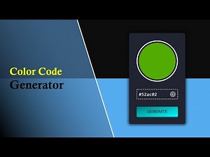 Random Hex Color Generator Using Vanilla JavaScript | JavaScript Projects | ProgrammingTT