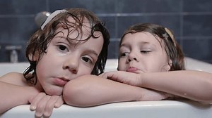 Two Little Children Playing Bathtub Boy Stock Footage Video (100% Royalty-free) 3393489787 | Shutterstock