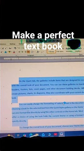 Make a perfect text book in Ms word 2010###2010