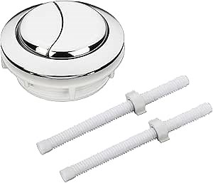 58mm/2.3" Toilet Push Thread Diameter Dual Push Flushing Button Adjustable Toilet Water Tank Button,Compatible with Glacier Bay Aquasource TOTO, American Standard, KOHLER