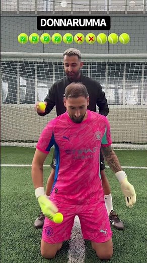 Reaction test with Donnarumma 🔥