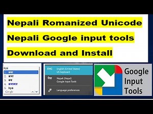 How to install Google Input tools offline Nepali and Romanized Unicode Nepali download and install.