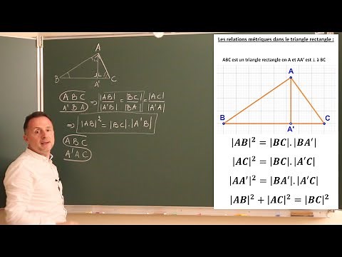 Démonstrations - Relations métriques dans le triangle rectangle