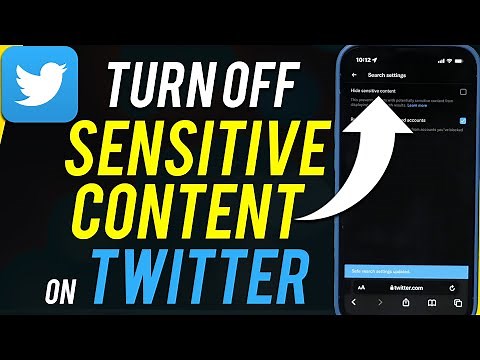 How To Turn Off Twitter Sensitive Content Setting