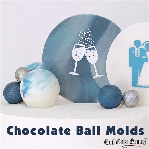 We've got a lot of balls ✨ Make perfect little 3D chocolate spheres for decorating cakes and cupcakes in one simple step with this genius mold. Shop all our Ball molds here - https://bit.ly/3QS4Yjt #evilcakegenius #cakeproducts #mold #ballmold #cakeproducts | Evil Cake Genius | Facebook