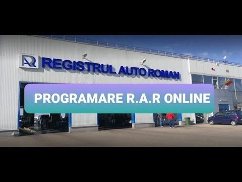 Programare online R.A.R (registrul auto roman) #programare #online #auto #romania