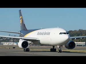 Airbus A300 Landing and Takeoff at Boeing Field
