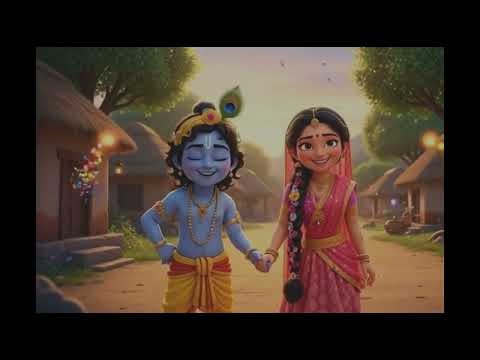Radha Krishna’s Magical Holi in Vrindavan 🌈 | Holi Story for Kids